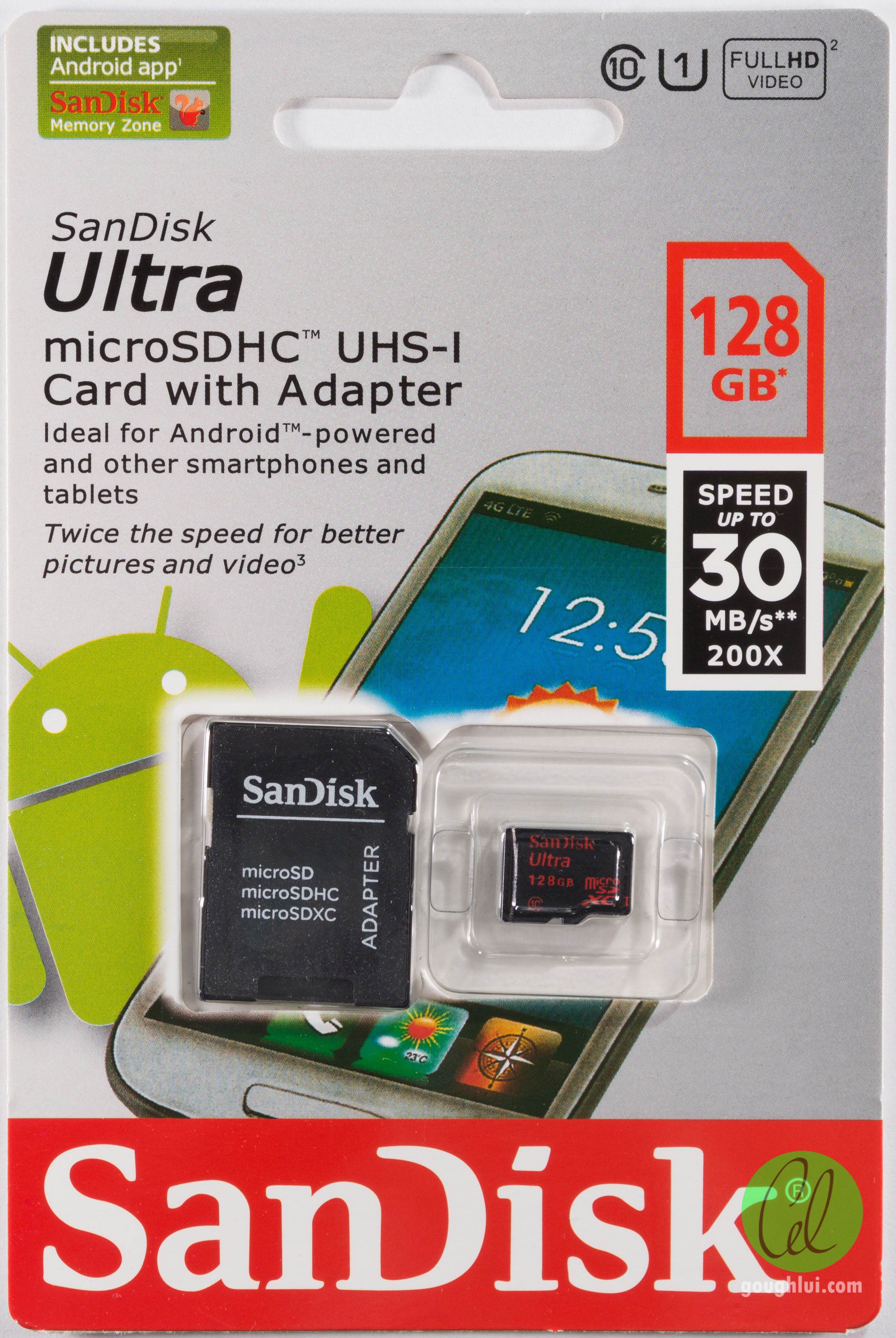 Карта памяти microsd sandisk ultra 128gb uhs i